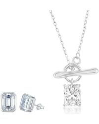 Donatello Gian - Toggle Necklace And Studs Set - Lyst
