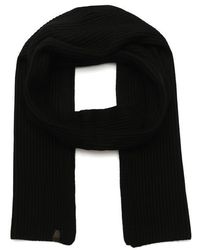 AllSaints - Merino Wool Rib Scarf - Lyst