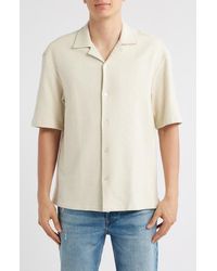 BOSS - Lars Terry Cloth Camp Shirt - Lyst