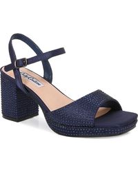 Lady Couture - Rhinestone Platform Sandal - Lyst
