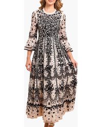 Needle & Thread - Adeline Round Neck Maxi Dress - Lyst
