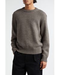 Lemaire - Boxy Alpaca & Wool Blend Sweater - Lyst