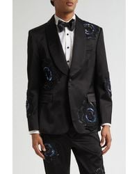 Bode - Poppy Shawl Collar Wool Suit Jacket - Lyst