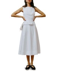 Reformation - Moya Linen Two-piece Dress - Lyst
