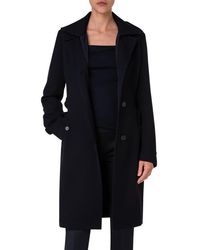 Akris Punto - Wool Tricotine Trench Coat - Lyst