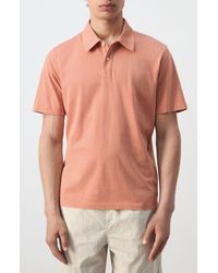 Mango - Solid Cotton Piqué Polo - Lyst