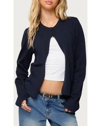 Edikted - Jenie Split Front Cardigan - Lyst