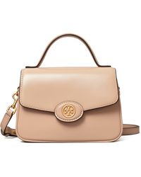 Tory Burch - Small Robinson Leather Top Handle Bag - Lyst