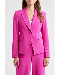 Tahari - One-Button Blazer - Lyst