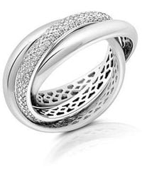 Crislu - Eternal Cubic Zirconia Stacking Ring - Lyst