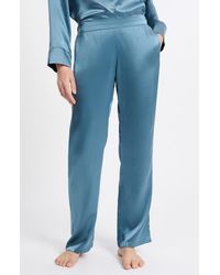 Etam - Pearly Silk Straight Leg Pajama Pants - Lyst