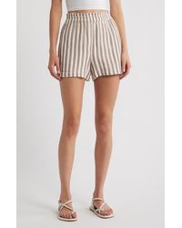Rails - Leighton Stripe Organic Cotton Gauze Shorts - Lyst