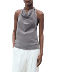 Mango - Drape Halter Top - Lyst