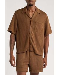 RIZORT - Hunter Knit Camp Shirt - Lyst
