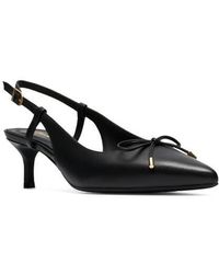 Clarks - Zarey Bow Pointed Toe Slingback Pump - Lyst