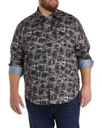 Robert Graham - Big & Tall Grid Textured Sport Shirt - Lyst