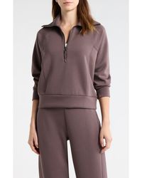 Spanx - Airessentials Half Zip Sweatshirt - Lyst