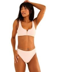 Dippin' Daisy's - Wave Front Zipper Closure Bikini Top - Lyst