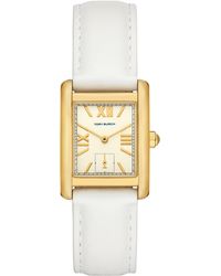 Tory Burch - The Eleanor Leather Strap Watch - Lyst