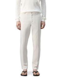 Mango - Regular Fit Pleat Front Pants - Lyst