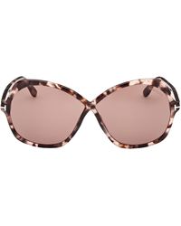 Tom Ford - Rosemin 64mm Gradient Oversize Butterfly Sunglasses - Lyst