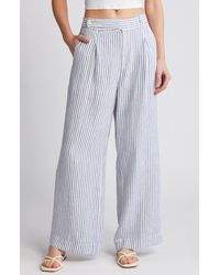 Madewell - The Harlow Wide Leg Linen Pants - Lyst