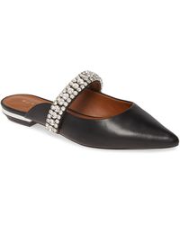 princely crystal embellished mule