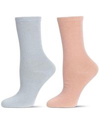 Memoi - Assorted 2-Pack Crew Socks - Lyst