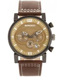 Breed - Ryker Chronograph Leather-Band Watch W/Date - Lyst