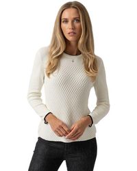 Saint + Sofia - Honeycomb Rib Sweater - Lyst