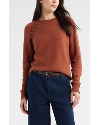 Caslon - Raglan Sleeve Roll Neck Wool & Cotton Sweater - Lyst