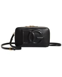 Dolce & Gabbana - Dg Logo Leather Camera Crossbody Bag - Lyst