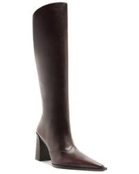 SCHUTZ SHOES - Raffaela Up Block Pointed Toe Knee High Boot - Lyst