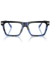 Versace - 55Mm Rectangle Optical Glasses - Lyst