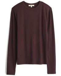 Madewell - Drapey Long Sleeve Rib T-Shirt - Lyst