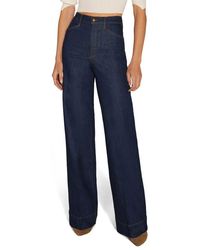 FAVORITE DAUGHTER - The Mischa Super High Waist Wide Leg Jeans - Lyst