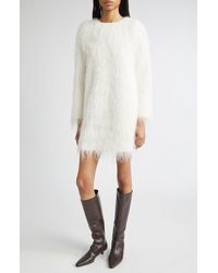Loulou de Saison - Tina Long Sleeve Fringe Minidress - Lyst