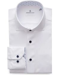 Emanuel Berg - 4flex Modern Fit Solid Knit Button-up Shirt - Lyst