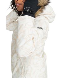 Roxy - Jet Ski Technical Snow Jacket With Removable Faux Fur Trim And Hood - Lyst