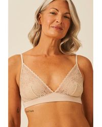 Stripe & Stare - Eco Lace Triangle Bra & Original Knicker Set - Lyst