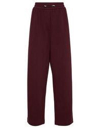 Brunello Cucinelli - Pique Track Trousers - Lyst