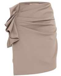Theo the Label - Atlas Bow Scuba Knit Short Skirt - Lyst