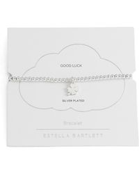 Estella Bartlett - Sienna Clover Beaded Stretch Bracelet - Lyst