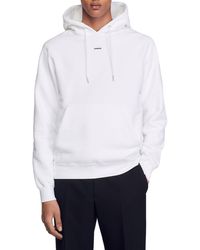 Sandro - Embroidered Logo Hoodie - Lyst