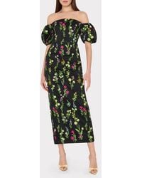 MILLY - Nira Bloom Embroidered Off The Shoulder Gown - Lyst