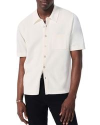 Rag & Bone - Dalton Short Sleeve Knit Cotton Blend Button-Up Shirt - Lyst