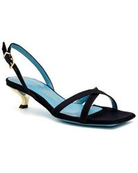 Valentina Rangoni - Vulcano Halter Satin Sandal - Lyst