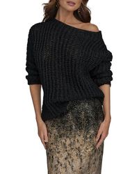 Donna Karan - Open Stitch Sweater - Lyst