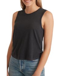 Marine Layer - Crop Hemp & Cotton Tank - Lyst