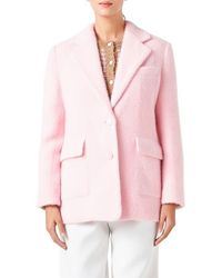 Endless Rose - Textured Single Breasted Blazer - Lyst